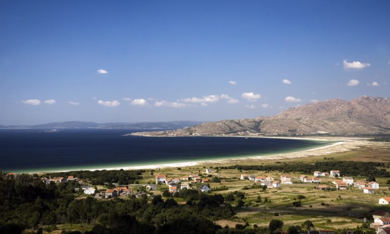 Vistas de carnota y su playa